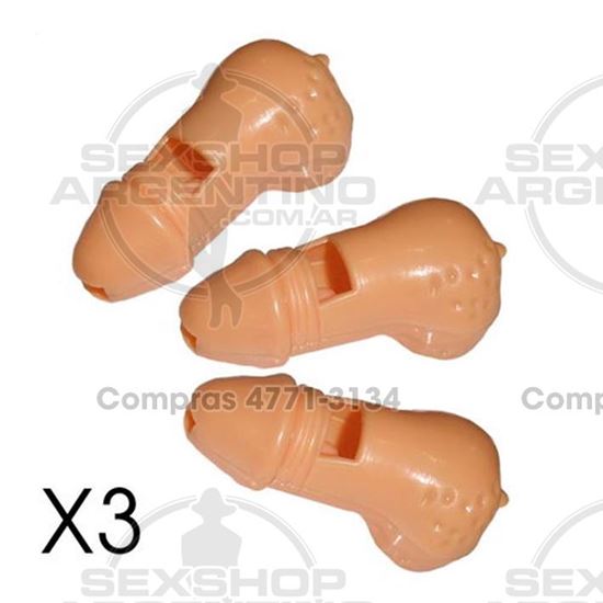 Silbato Pene X3 Unidades